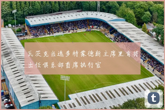 瓦茨克当选多特蒙德新主席里肯将出任俱乐部首席执行官